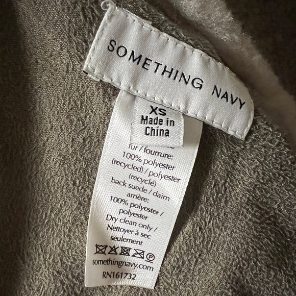 Something Navy Reversible Sherpa Longline Coat - Picture 14 of 14